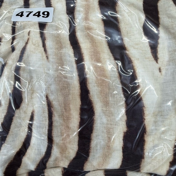 Lauren Ralph Lauren linen Zebra Shirt Dress size 10P‎ - Picture 8 of 8